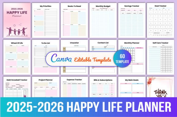 2025-2026 Happy Life Planner: A Comprehensive Tool for Organized Living