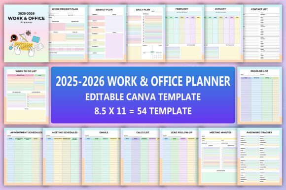2025-2026 Work Office Planner