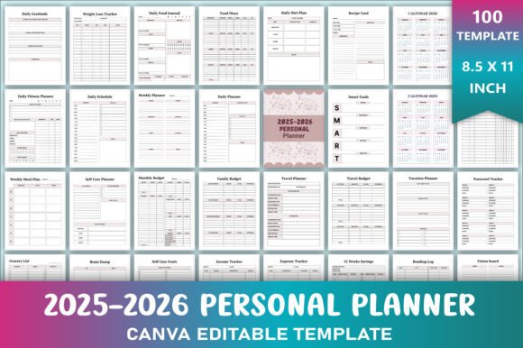 Editable 2025-2026 Personal Planner
