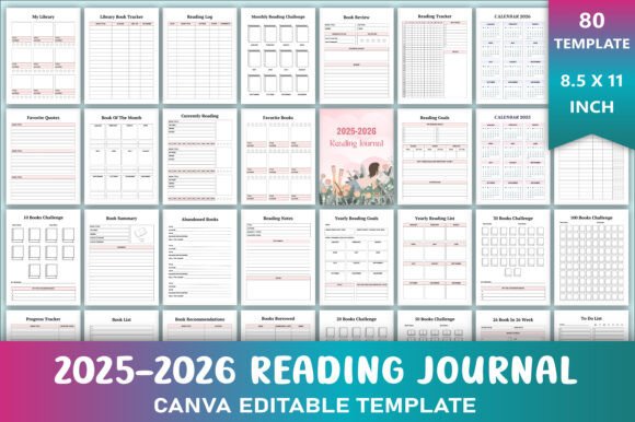 Editable 2025-2026 Reading Journal: A Comprehensive Guide for Book Lovers