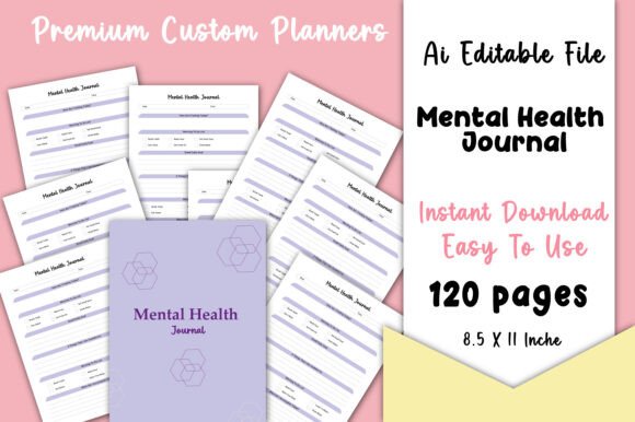 Editable Mental Health Journal KDP