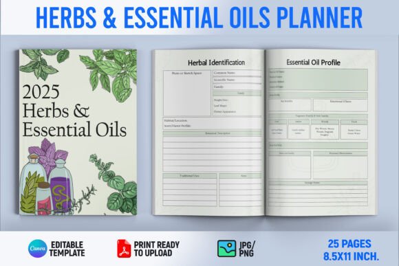 Herbs Essential Oils Planner: A Game-Changer for Your KDP Business