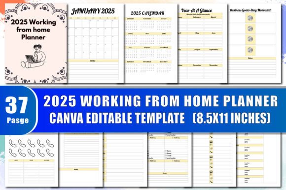 The 2025 Working from Home Planner: Your Essential Tool for Productivity and Balance in a Remote Work World