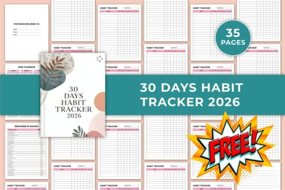 The 30 Days Habit Tracker 2026 Canva KDP: A Modern Solution for Goal Achievement and Self-Improvement