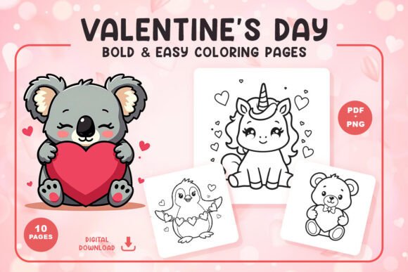 Valentine’s Coloring Book for All Ages: A Heartwarming Art Experience
